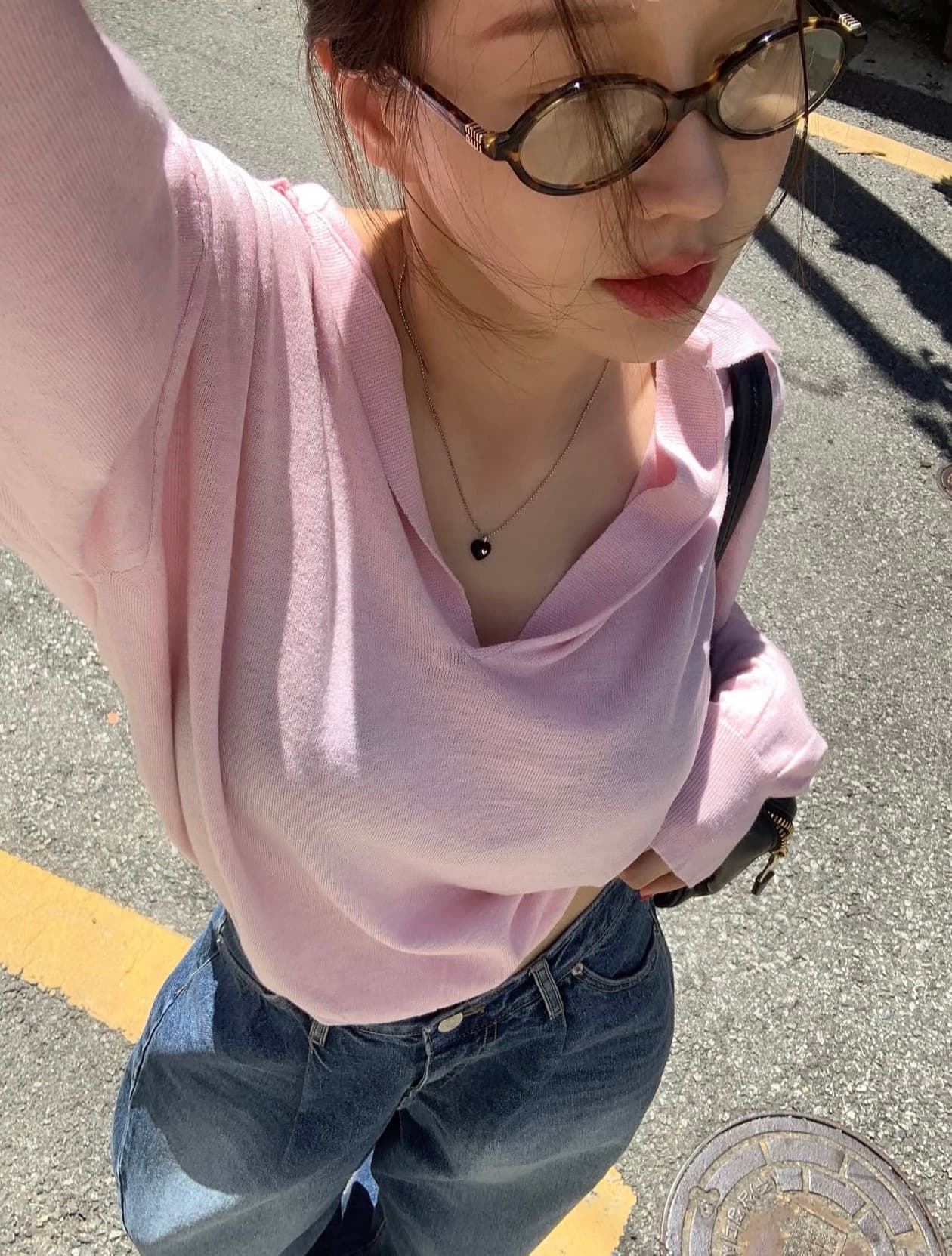 있음 선적 사이즈 업데이트 한국 chic 가을 새로운 한 부서 부드러운 바람 폴로 칼라 미니멀리즘 다용도 긴 소매 셔츠 상세 이미지 17