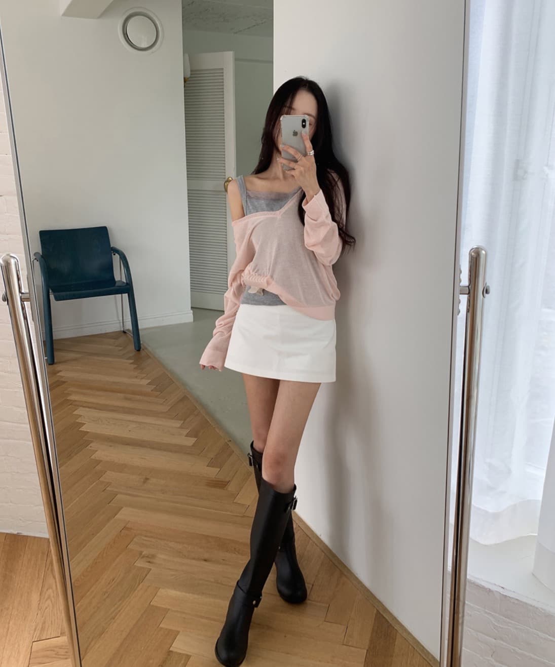 있음 선적 사이즈 업데이트 한국 chic 가을 새로운 ins 마이크로 ~을 통해 얇은 스타일 V넥 자외선 차단 긴팔 니트 스웨터 상세 이미지 11