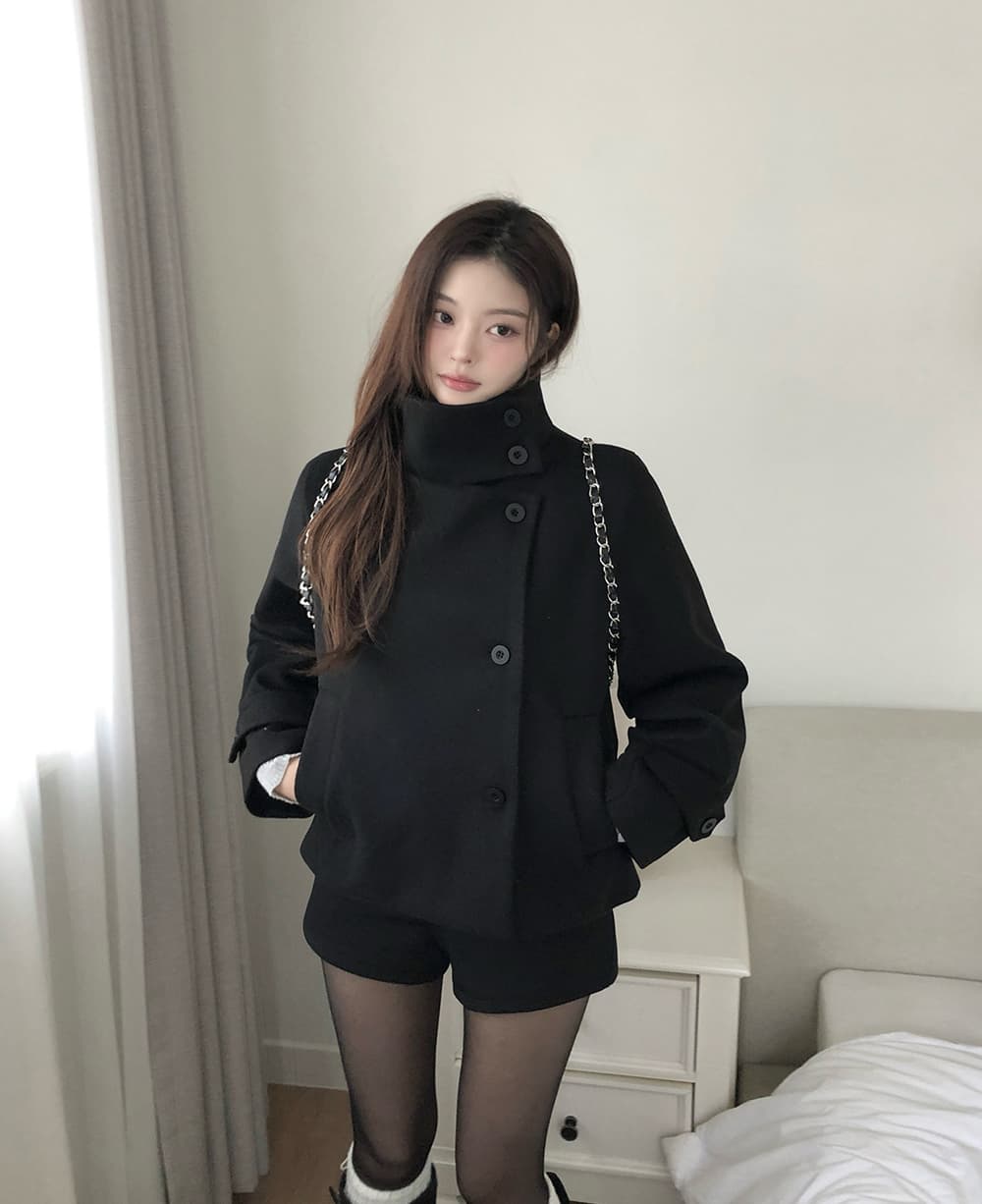 한국 chic 겨울 새로운 스탠드 칼라 플러스 면 두꺼운 단추 보온 자켓 상세 이미지 28