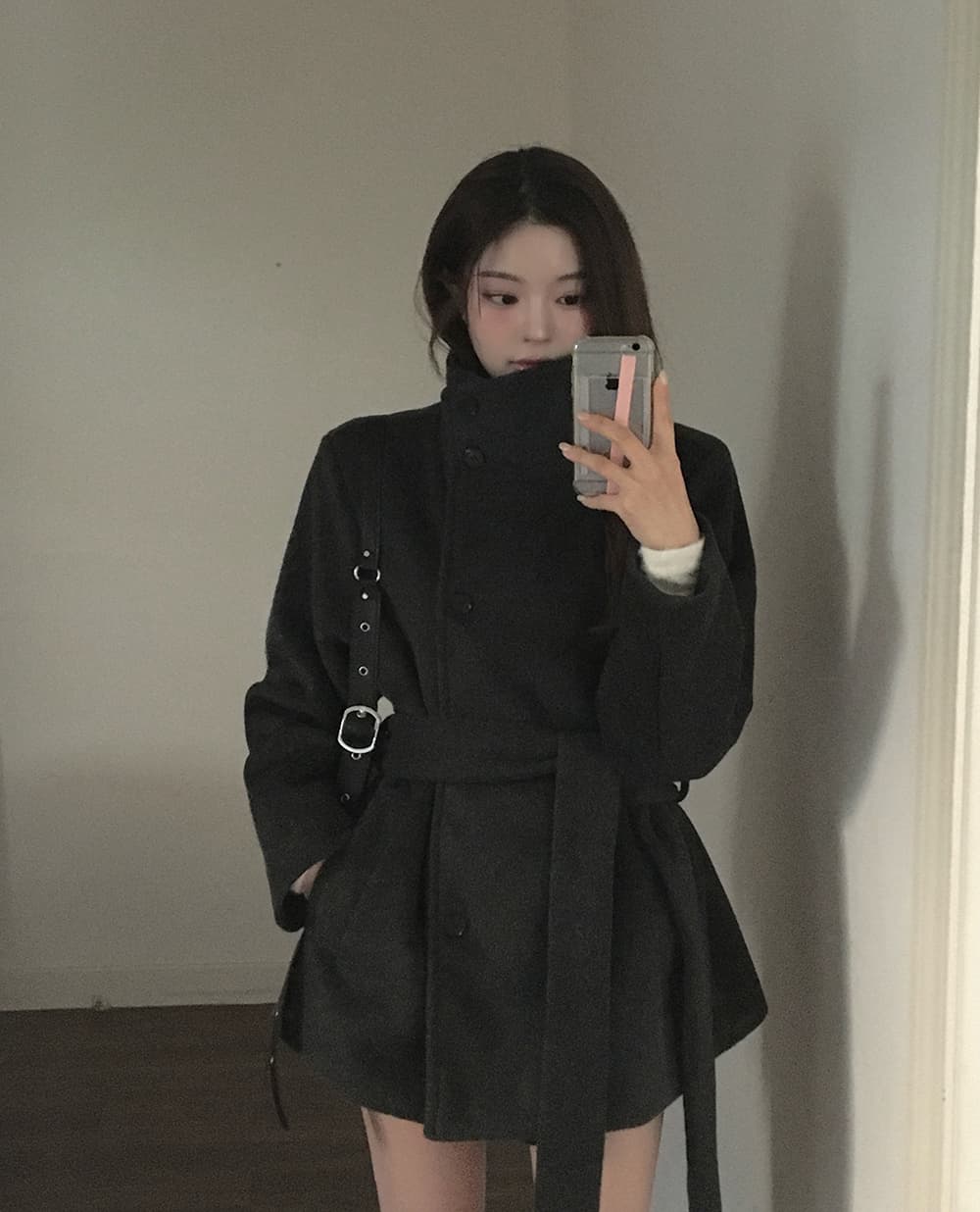 한국 chic 겨울 플러스 면 두꺼운 단추 부서 벨트 보온 재킷 상세 이미지 37