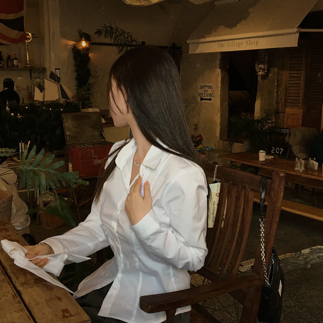 있음 선적 사이즈 업데이트 한국 chic 가을 신제품 프랑스식 행침 목 학원 스타일 슬림해 보이는 다용도 셔츠 상세 이미지 22
