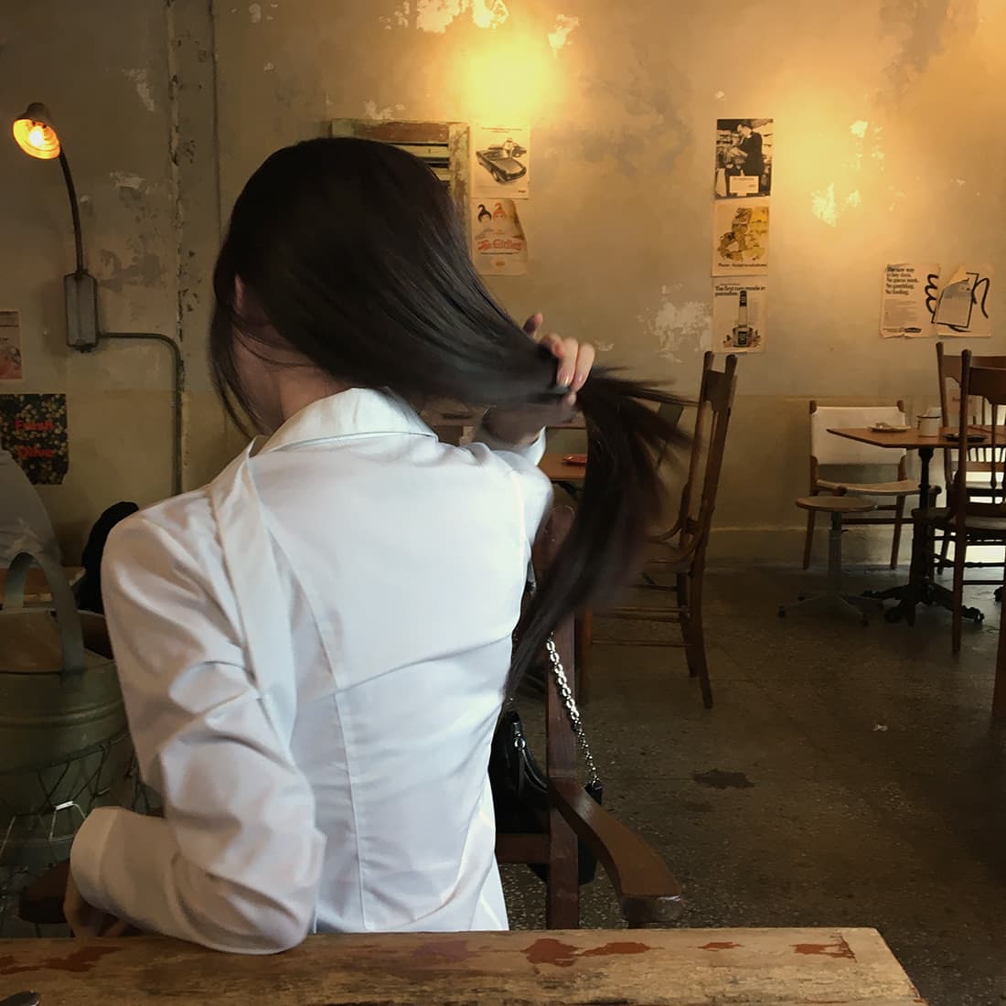 있음 선적 사이즈 업데이트 한국 chic 가을 신제품 프랑스식 행침 목 학원 스타일 슬림해 보이는 다용도 셔츠 상세 이미지 28