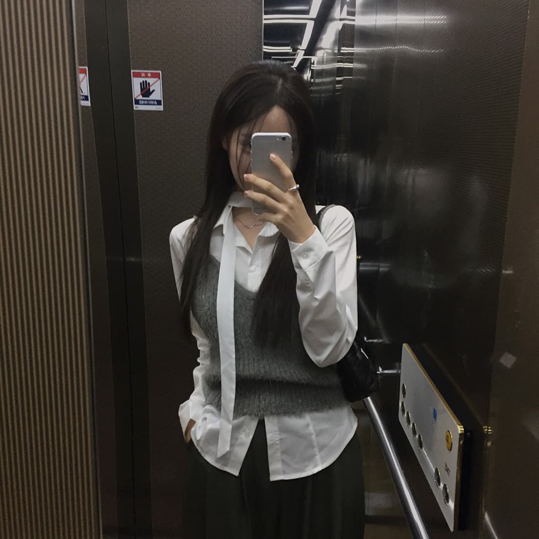 있음 선적 사이즈 업데이트 한국 chic 가을 신제품 프랑스식 행침 목 학원 스타일 슬림해 보이는 다용도 셔츠 상세 이미지 45