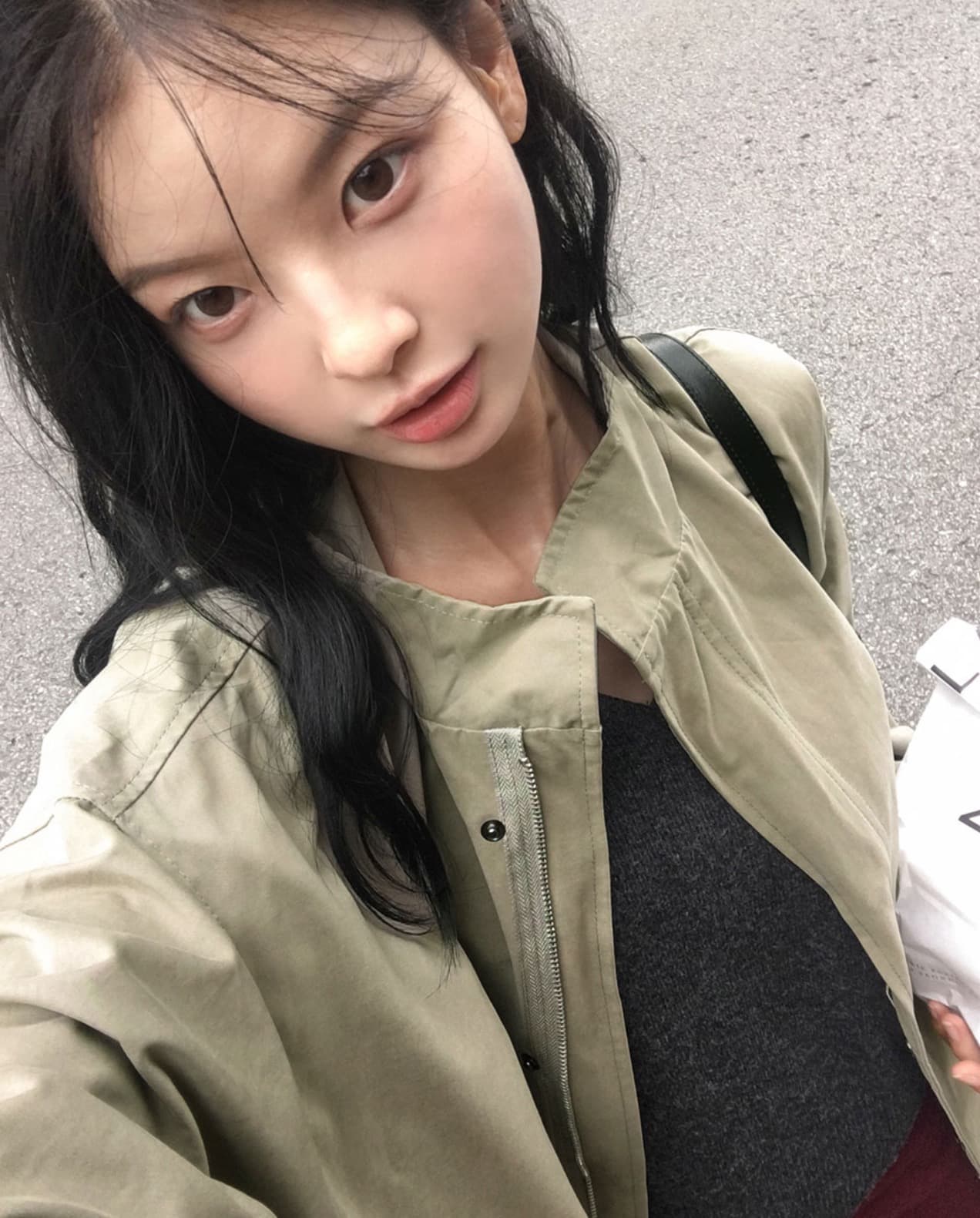 한국 chic 가을 겨울 새로운 레트로 스탠드 칼라 연령 감소 루즈핏 의류 펌프 로프 재킷 상세 이미지 7