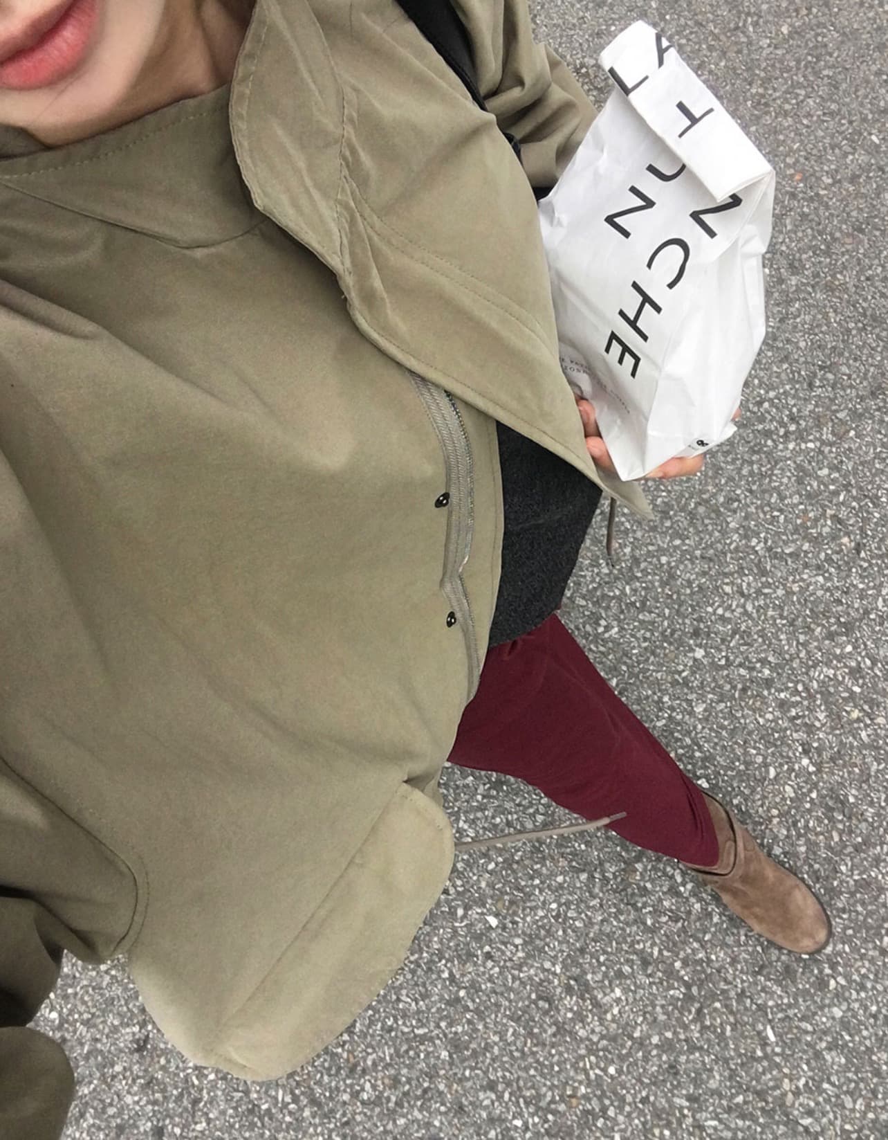 한국 chic 가을 겨울 새로운 레트로 스탠드 칼라 연령 감소 루즈핏 의류 펌프 로프 재킷 상세 이미지 15