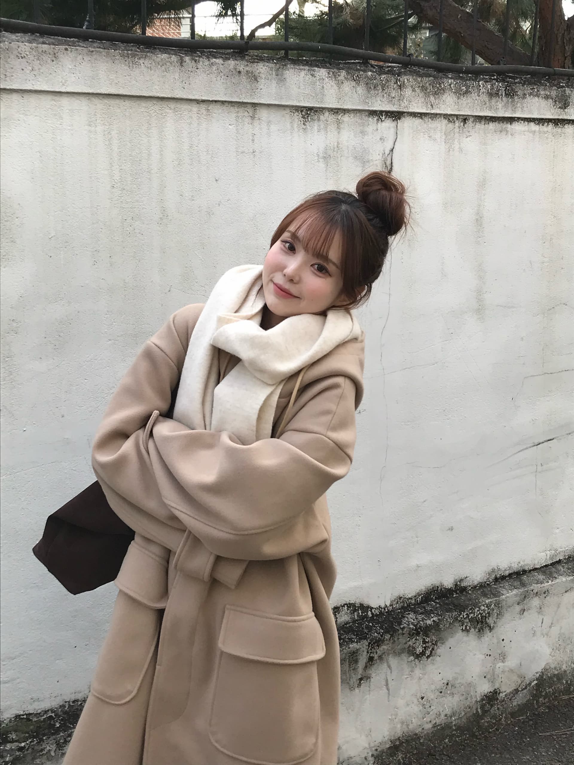 한국 chic 겨울 새로운 한 부서 학원 스타일 루즈핏 중간 길이 두꺼운 플러스 면 후드 자켓 상세 이미지 3