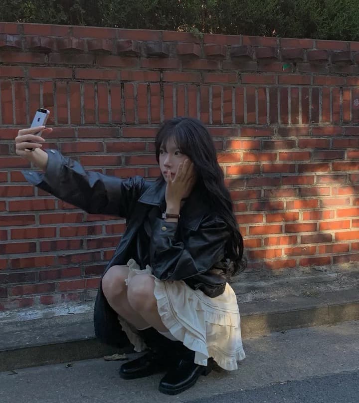 있음 선적 사이즈 업데이트 한국 chic 가을 새로운 광장 칼라 행침 목 몸매 가꾸기 슬림해 보이는 티셔츠 상세 이미지 3