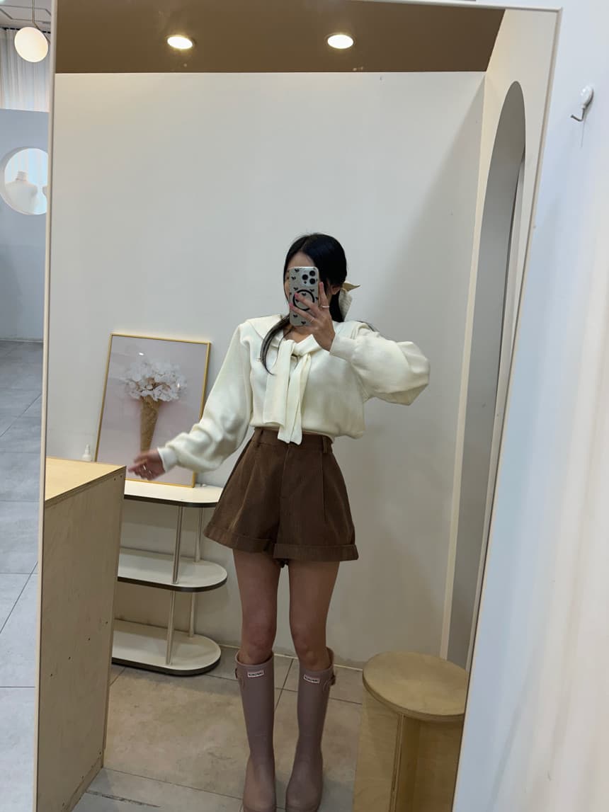 있음 선적 사이즈 업데이트 한국 chic 가을 겨울 새로운 한 부서 학원 스타일 숄 칼라 패치워크 슬림해 보이는 털 셔츠 상세 이미지 37