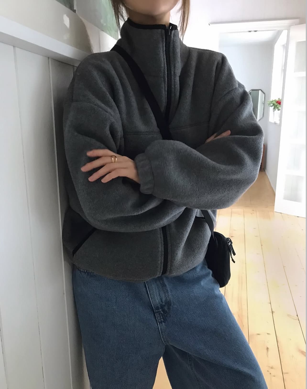 한국 chic 겨울 새로운 한 부서 부드러운 자매 바람 플리스 보온 후드티 재킷 이미지 3