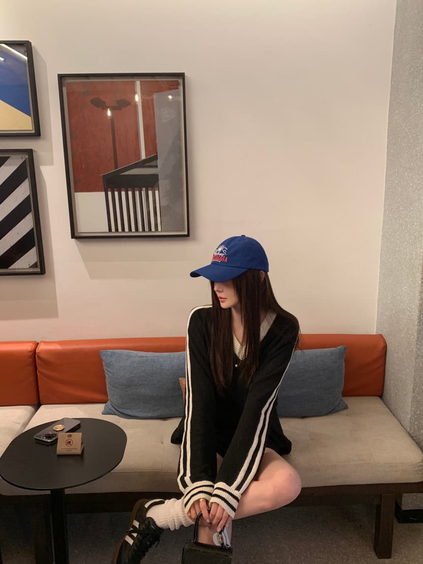 있음 선적 사이즈 업데이트 한국 chic 가을 미니멀리즘 V넥 캐주얼 긴팔 스웨터 상세 이미지 30