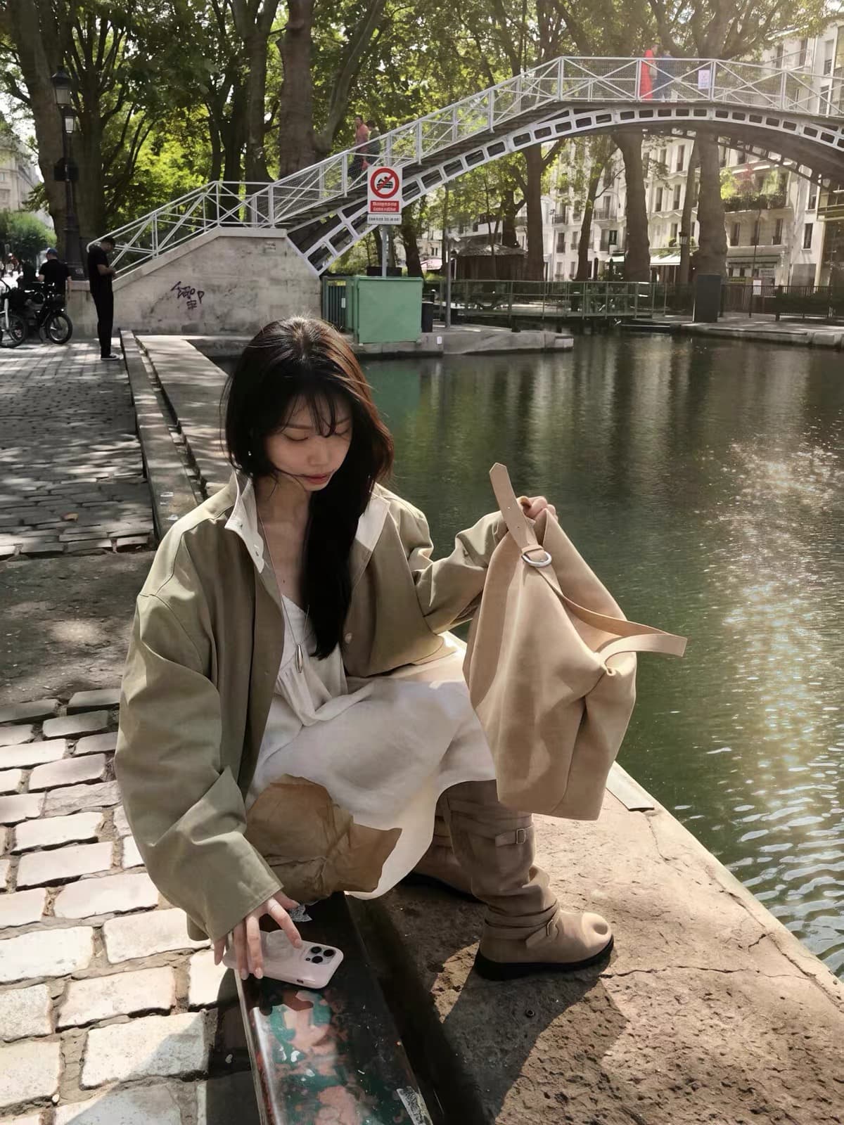 한국 chic 가을 겨울 새로운 한 부서 프로필 모양 스탠드 칼라 워크웨어 재킷 상세 이미지 4