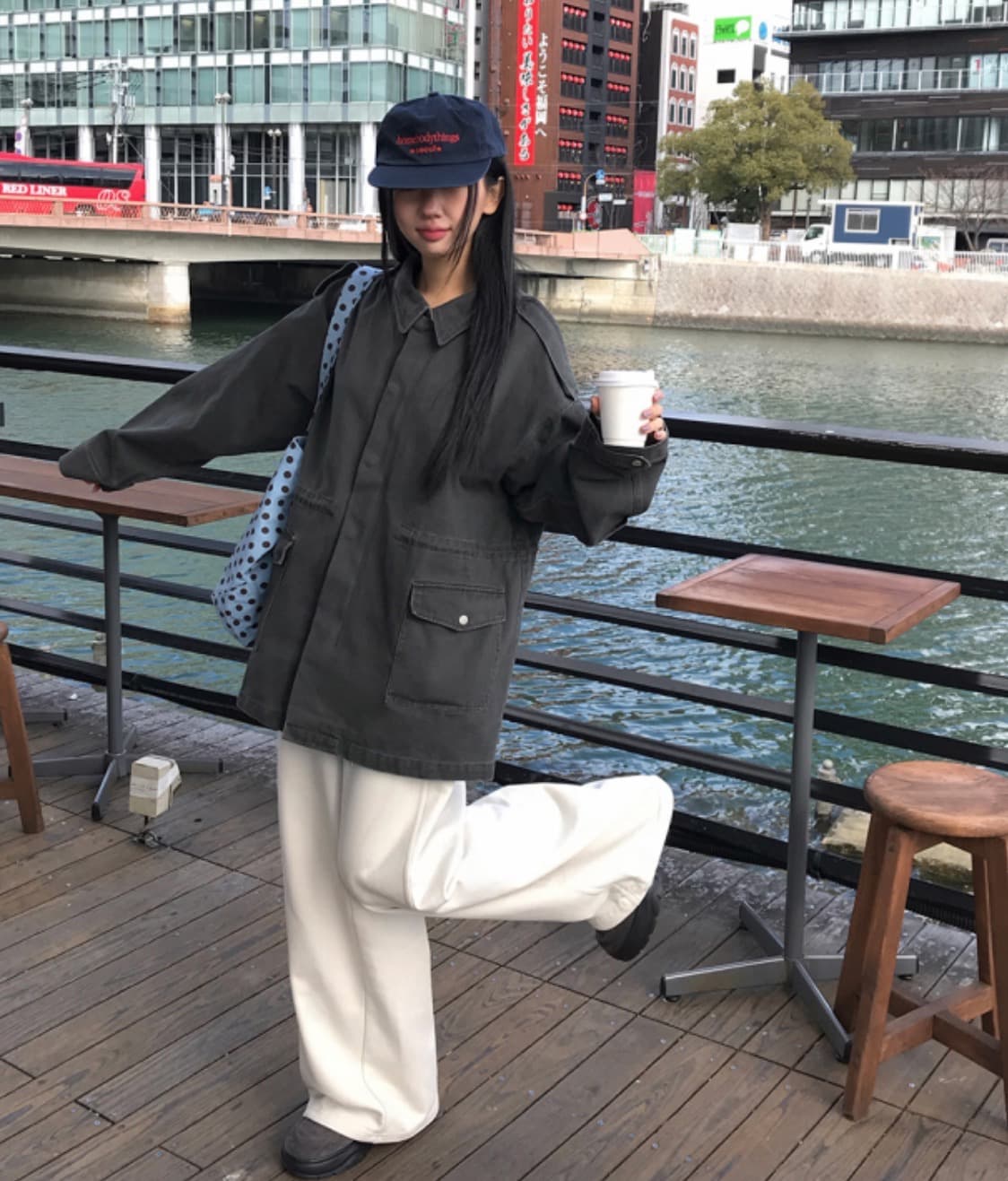 한국 chic 가을 겨울 새로운 한 부서 디자인 센스 펌프 로프 주머니 워크웨어 재킷 재킷 상세 이미지 13