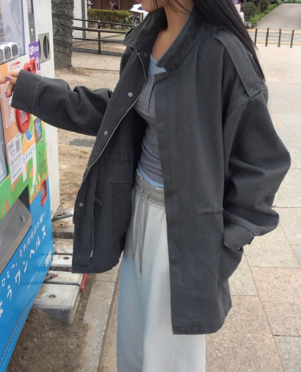 한국 chic 가을 겨울 새로운 한 부서 디자인 센스 펌프 로프 주머니 워크웨어 재킷 재킷 상세 이미지 25