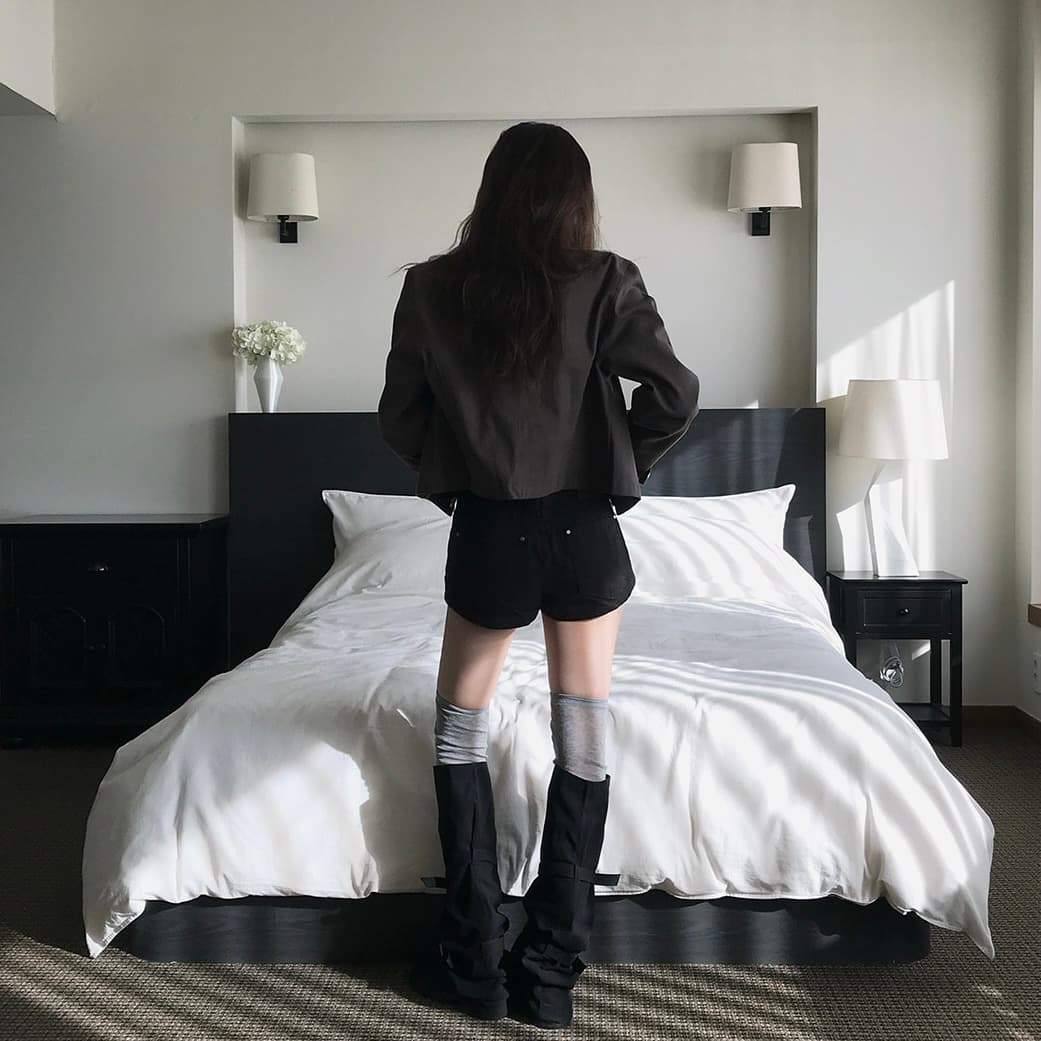 있음 선적 사이즈 업데이트 한국 chic 가을 겨울 새로운 레트로 스탠드 칼라 단추 지퍼 짧은 외투 상세 이미지 2