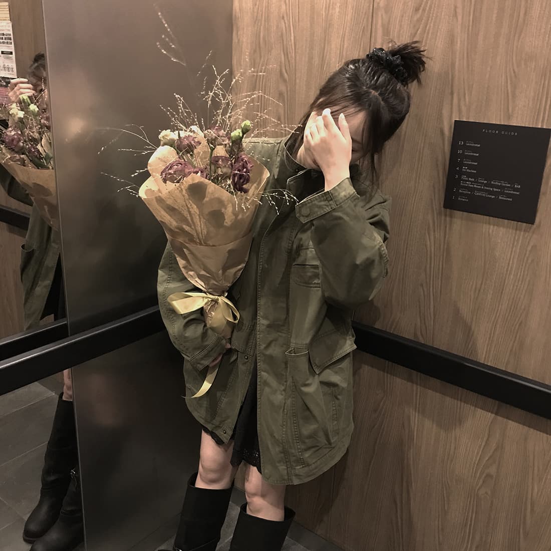 한국 chic 가을 겨울 새로운 한 부서 레트로 스탠드 칼라 기타 주머니 캐주얼 워크웨어 재킷 재킷 상세 이미지 1