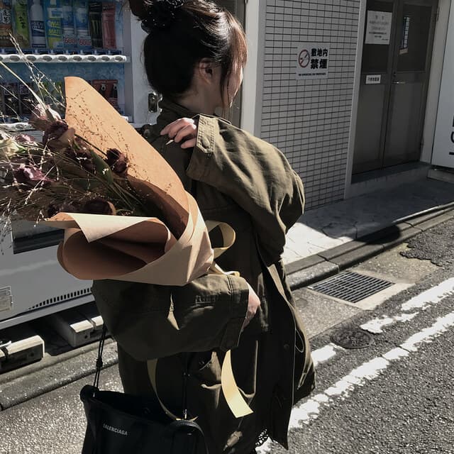 한국 chic 가을 겨울 새로운 한 부서 레트로 스탠드 칼라 기타 주머니 캐주얼 워크웨어 재킷 재킷 상세 이미지 13