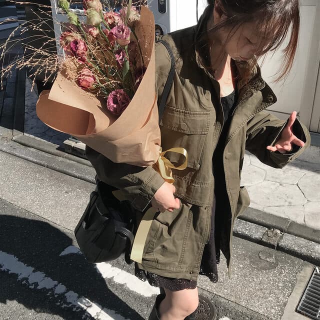 한국 chic 가을 겨울 새로운 한 부서 레트로 스탠드 칼라 기타 주머니 캐주얼 워크웨어 재킷 재킷 상세 이미지 14
