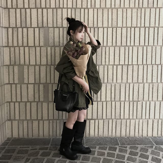 한국 chic 가을 겨울 새로운 한 부서 레트로 스탠드 칼라 기타 주머니 캐주얼 워크웨어 재킷 재킷 상세 이미지 26