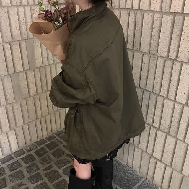 한국 chic 가을 겨울 새로운 한 부서 레트로 스탠드 칼라 기타 주머니 캐주얼 워크웨어 재킷 재킷 상세 이미지 27