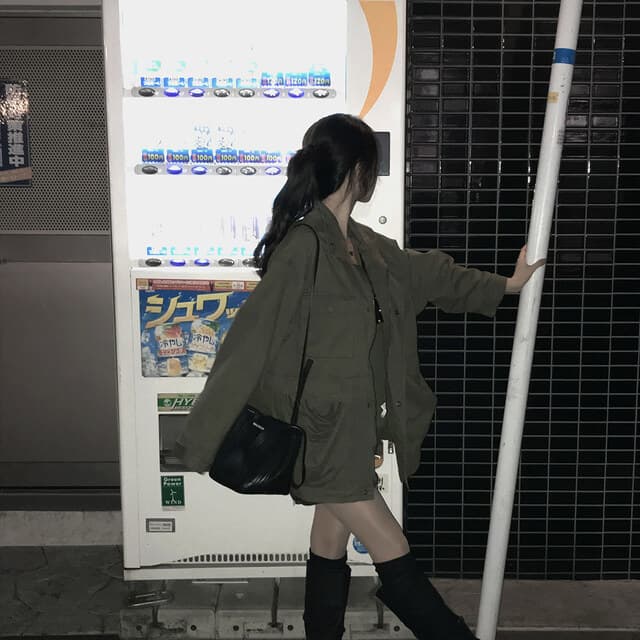 한국 chic 가을 겨울 새로운 한 부서 레트로 스탠드 칼라 기타 주머니 캐주얼 워크웨어 재킷 재킷 상세 이미지 30