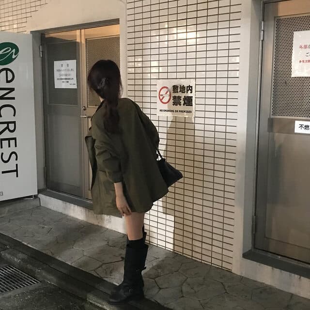 한국 chic 가을 겨울 새로운 한 부서 레트로 스탠드 칼라 기타 주머니 캐주얼 워크웨어 재킷 재킷 상세 이미지 33