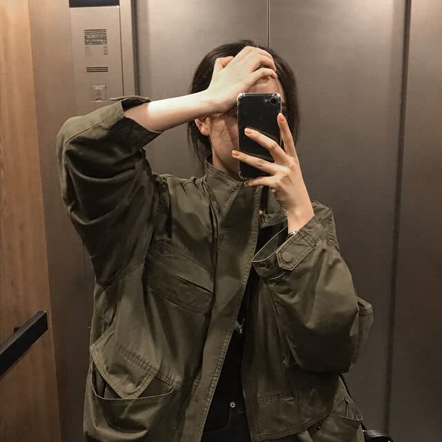 한국 chic 가을 겨울 새로운 한 부서 레트로 스탠드 칼라 기타 주머니 캐주얼 워크웨어 재킷 재킷 상세 이미지 55