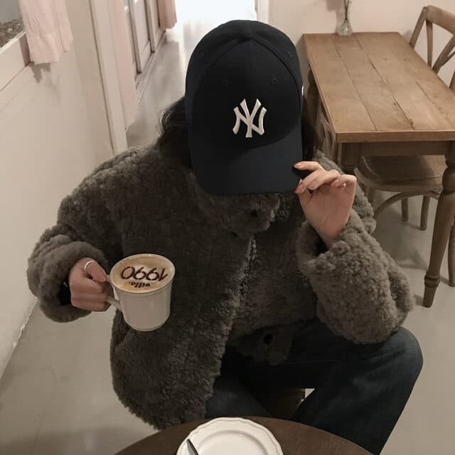있음 선적 사이즈 업데이트 한국 chic 가을 겨울 한 부서 스탠드 칼라 학원 스타일 쇼트 스타일 양털 보온 재킷 상세 이미지 3
