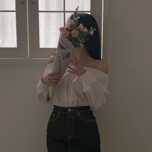있음 선적 사이즈 업데이트 한국 chic 가을 프랑스식 오프숄더 슬립 긴팔 여성 셔츠 슬림해 보이는 다용도 셔츠 상세 이미지 15
