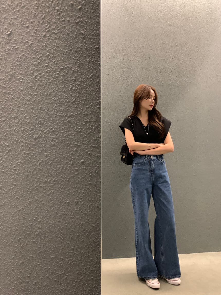 있음 선적 사이즈 업데이트 한국 chic 가을 레트로 V넥 베스트 스웨터 여자 루즈핏 다용도 니트 조끼 상세 이미지 9