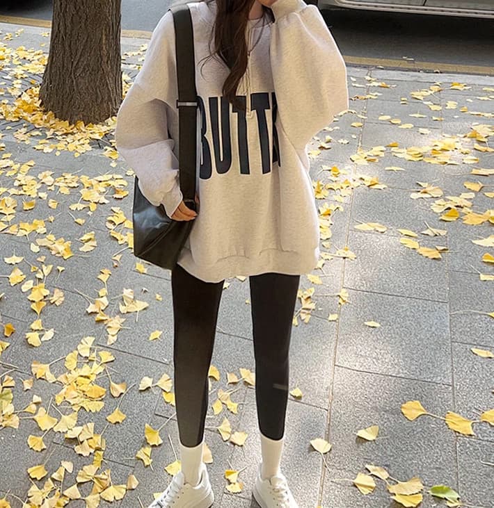 있음 선적 사이즈 업데이트 chic 가을 겨울 한 부서 스탠드 칼라 지퍼 루즈핏 알파벳 프린트 털이 있는 보온 후드티 상세 이미지 3