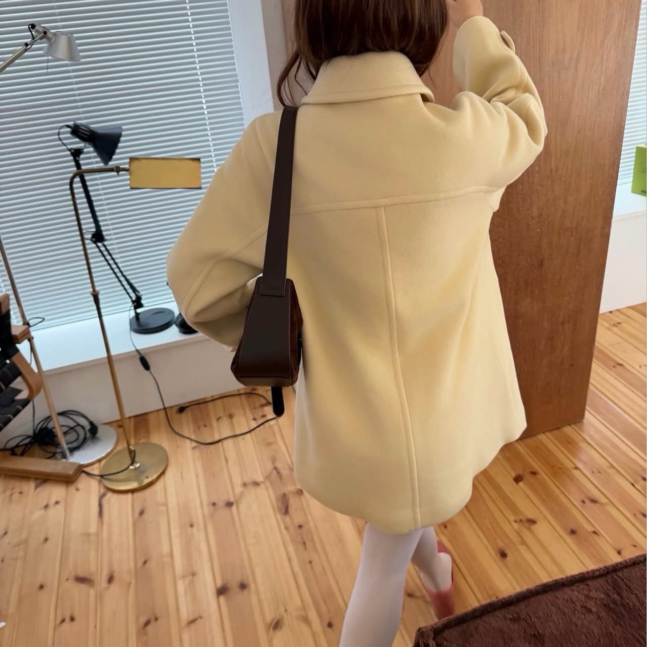 한국 chic 겨울 새로운 한 부서 플러스 면 두꺼운 모직 코트 이미지 5