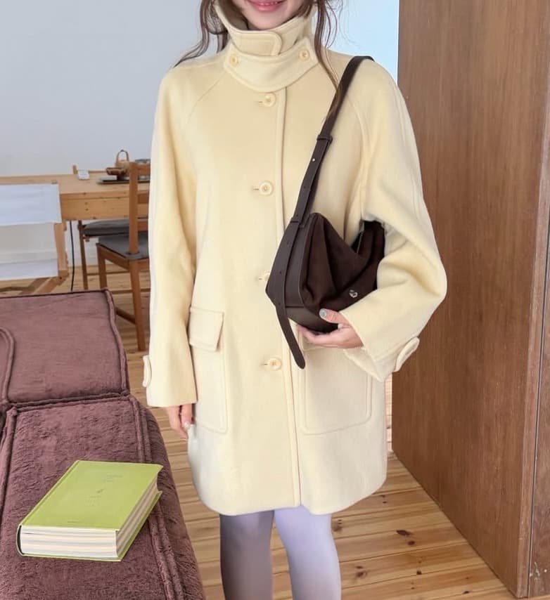 한국 chic 겨울 새로운 한 부서 플러스 면 두꺼운 모직 코트 상세 이미지 5
