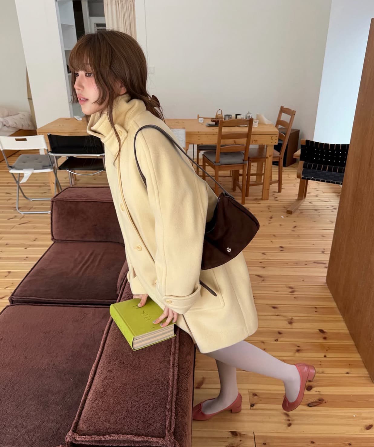 한국 chic 겨울 새로운 한 부서 플러스 면 두꺼운 모직 코트 상세 이미지 7