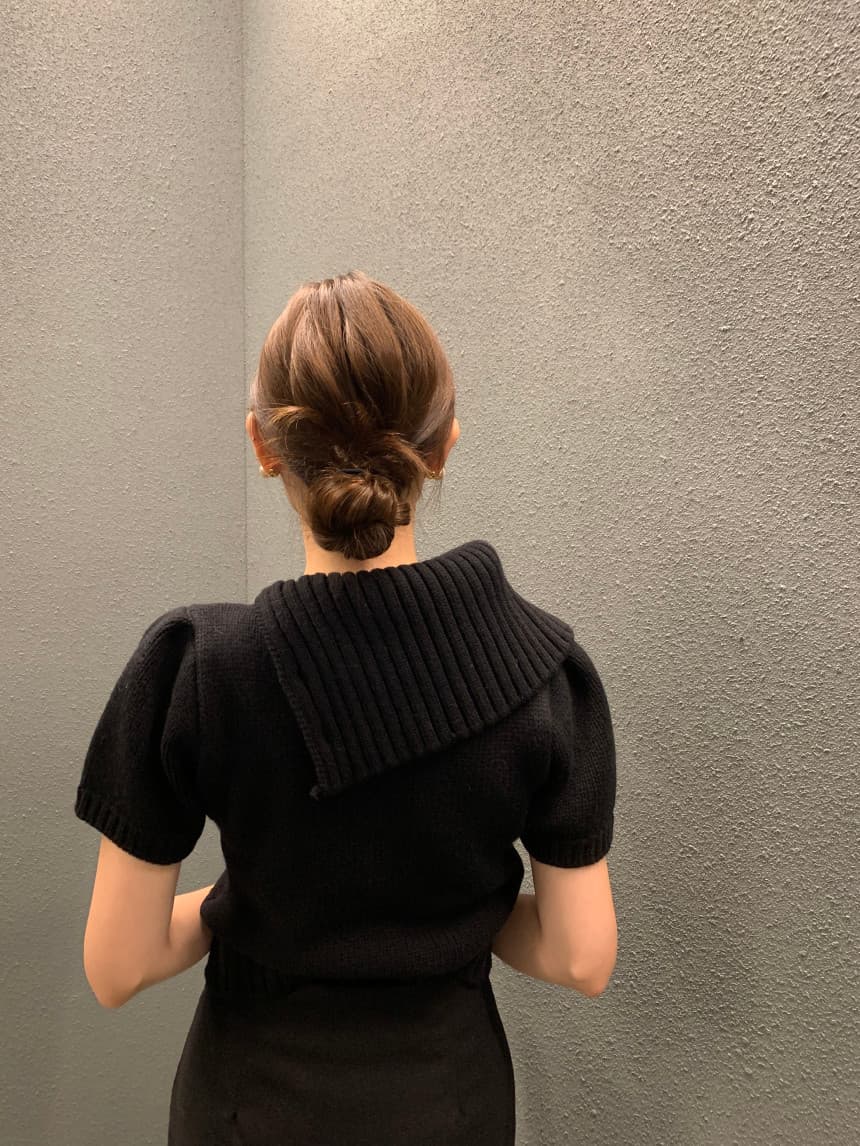있음 선적 사이즈 업데이트 한국 chic 가을 새로운 프랑스식 레트로 불규칙 반하이넥 디자인 센스 스웨터 상세 이미지 38