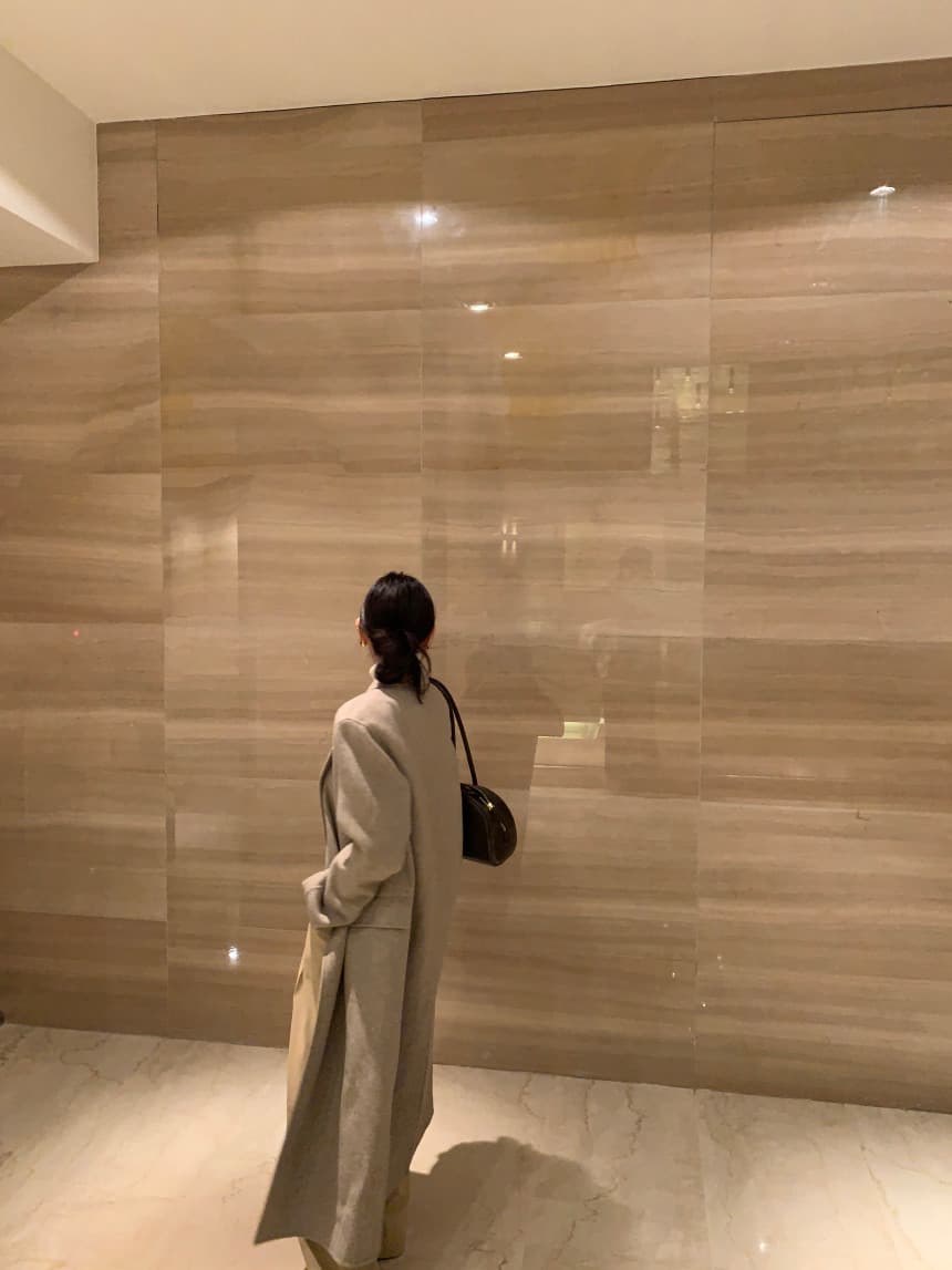 있음 선적 사이즈 업데이트 한국 chic 겨울 새로운 프랑스식 레트로 정장 칼라 롱 코트 모직 코트 상세 이미지 16