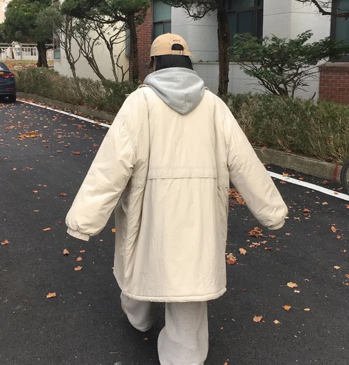 한국 chic 겨울 새로운 한 부서 캐주얼 루즈핏 Parker 롱 코트 두꺼운 면 의류 상세 이미지 8