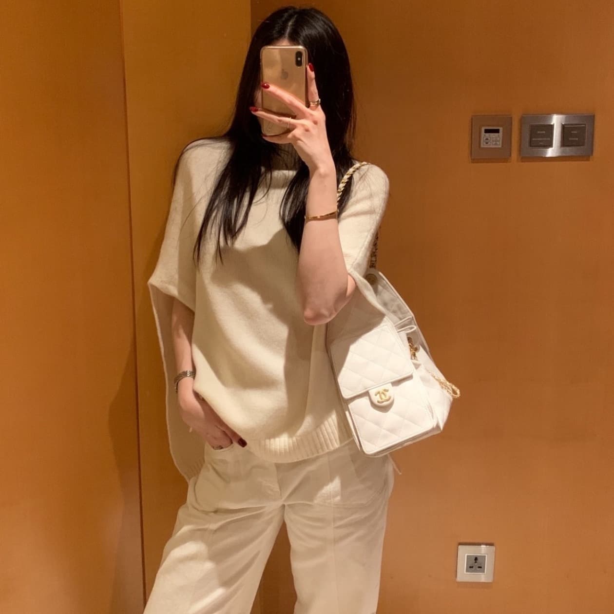 한국 chic 가을 겨울 새로운 한 부서 품격 망토 다용도 스웨터 이미지 5