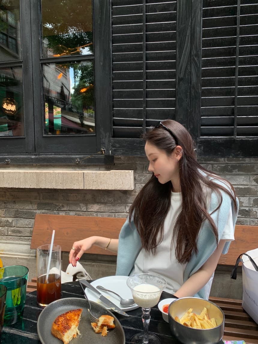 한국 chic 가을 겨울 새로운 한 부서 라운드 넥 미니멀리즘 품격 털 의류 상세 이미지 20