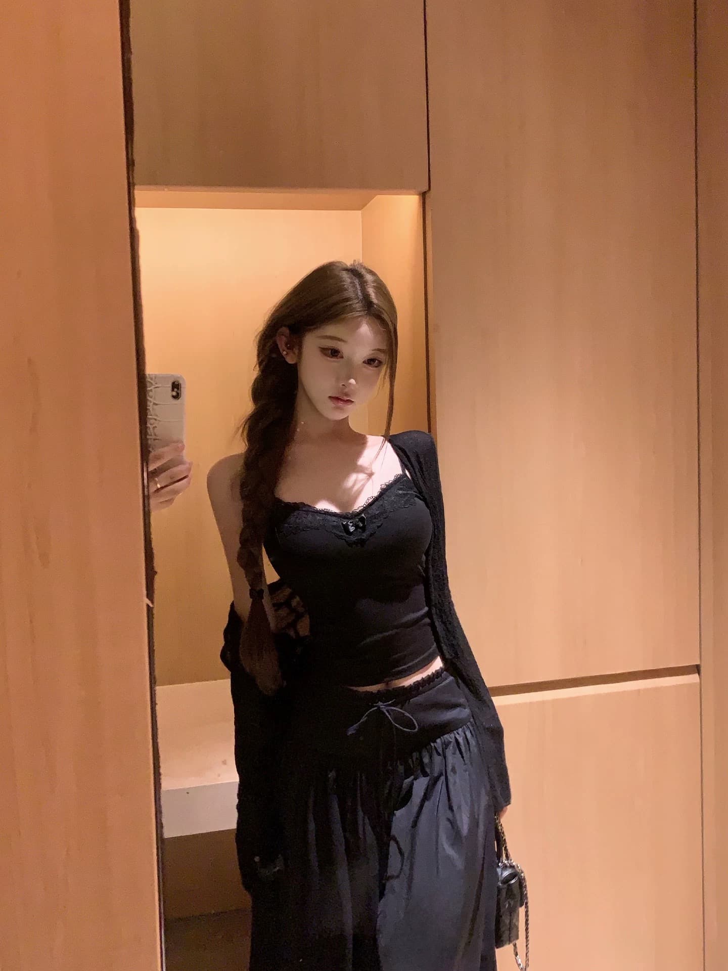 titi 작은 자매 휴일 산소 니트 오픈 가디건 여성 봄 여름 V넥 얇은 스타일 부츠컷 긴팔 자외선 차단 맨위 상세 이미지 3