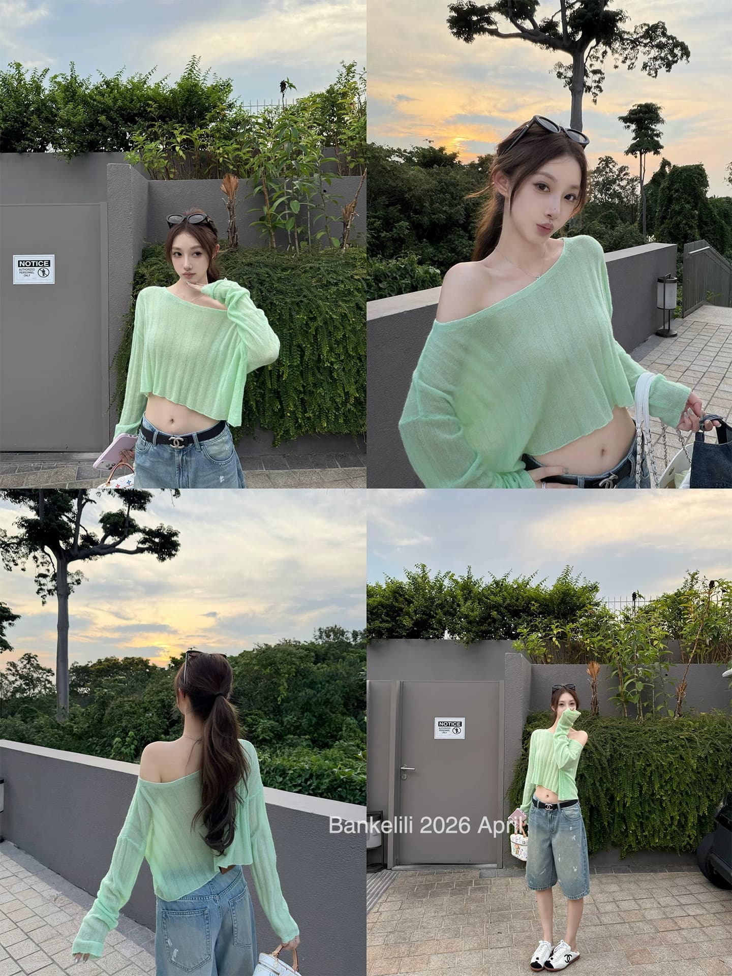 밤나무 코코아 bankelili 산소 Jiao 부드러운 셔츠 비스듬한 어깨 주간 실크 양모 혼방 긴팔 블라우스 여성 봄 여름 상세 이미지 7