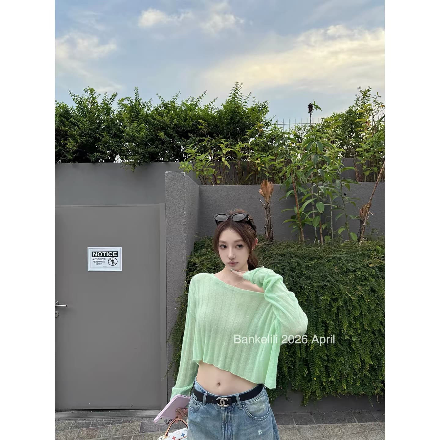 밤나무 코코아 bankelili 산소 Jiao 부드러운 셔츠 비스듬한 어깨 주간 실크 양모 혼방 긴팔 블라우스 여성 봄 여름 상세 이미지 11