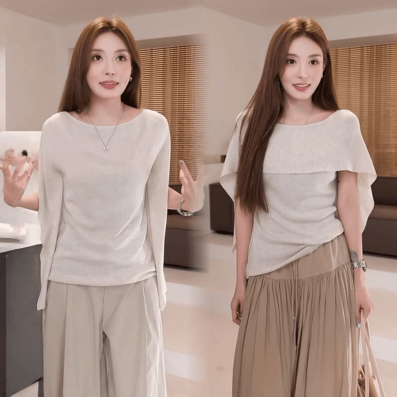 moprobably 리 줘 Connaught 아름다움 여단 품격 망토 페이크 레이어드 반팔 티셔츠 여름 캐주얼 맨위