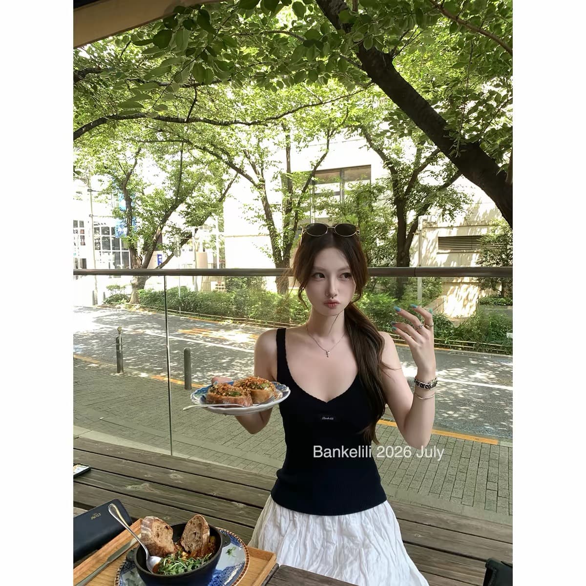 밤나무 코코아 bankelili 재능 인사이드 가져 가라. 한 부서 소녀 센스 V넥 몸매 가꾸기 다용도 슬립 여성 상세 이미지 6