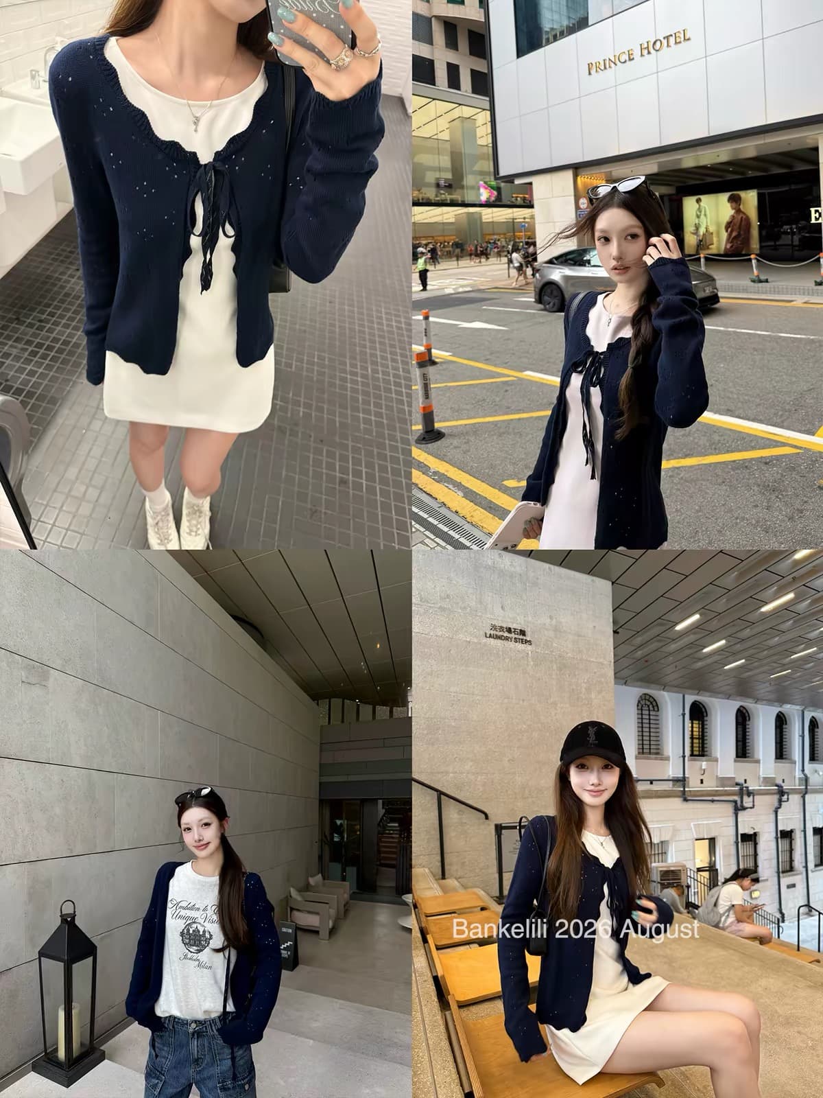 밤나무 코코아 bankelili 산소 프라임 열기 셔츠 선택 구멍 공예 홀로우 아웃 레이스업 오픈 가디건 여성 상세 이미지 3