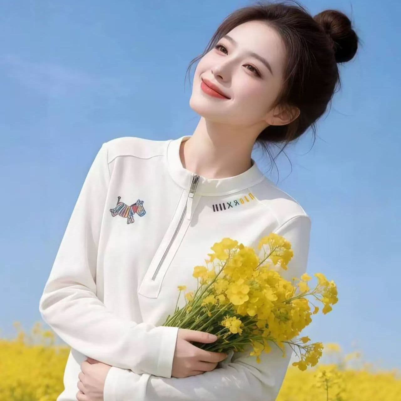 더블 실 케이블 루오 나 220 그램 원본 것 주간 고양이 흔들어서 톤 품질 한 부서 화이트 작은 말 티셔츠 맨위 여성 의류 이미지 4