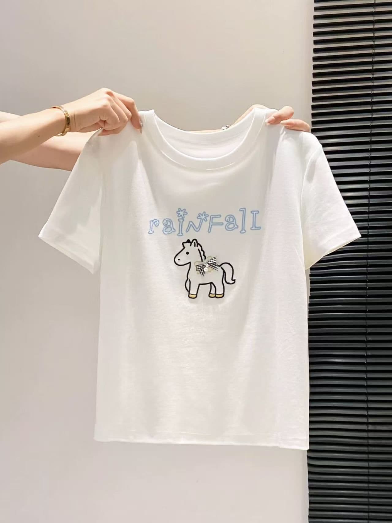 순면 40 1 1210 그램 주간 고양이 흔들어서 톤 품질 캐주얼 미니멀리즘 다용도 라운드 넥 반팔 티셔츠 맨위 트렌디 상세 이미지 4
