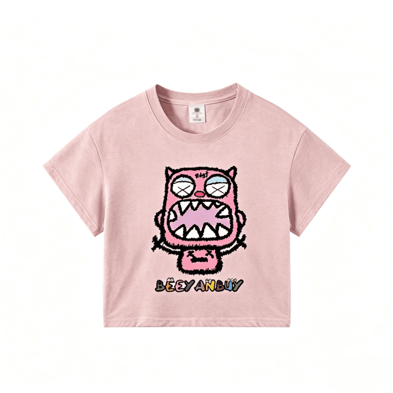 92 면 8 암모니아 Lun 40 210g 순면 몸매 가꾸기 쇼트 스타일 티셔츠 여성용 짧은 소매 핫걸 바람 아메리칸 레트로 이미지 4