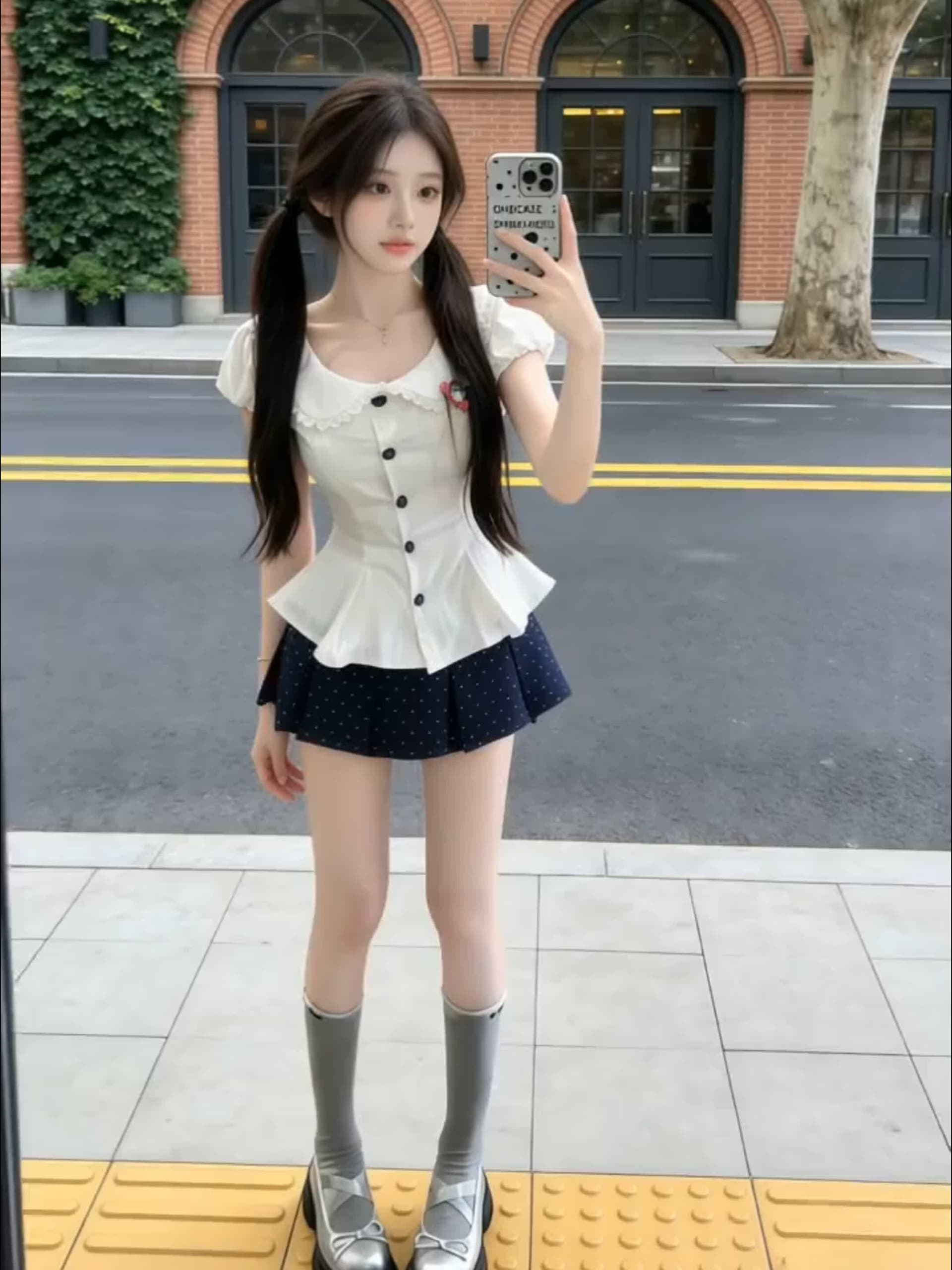 바다 소금 우유 표지 여름 디자인 센스 순수한 욕망 핫걸 바람 반팔 셔츠 달콤함 맨위 이미지 3