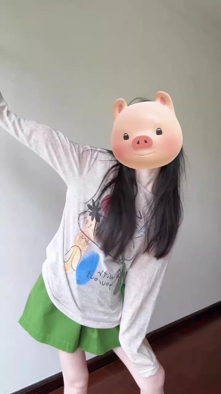 원본 무지개 천 낙서 프린트 경량 여름 긴팔 티셔츠 여성 루즈핏 다용도 자외선 차단 블라우스 맨위 상세 이미지 5