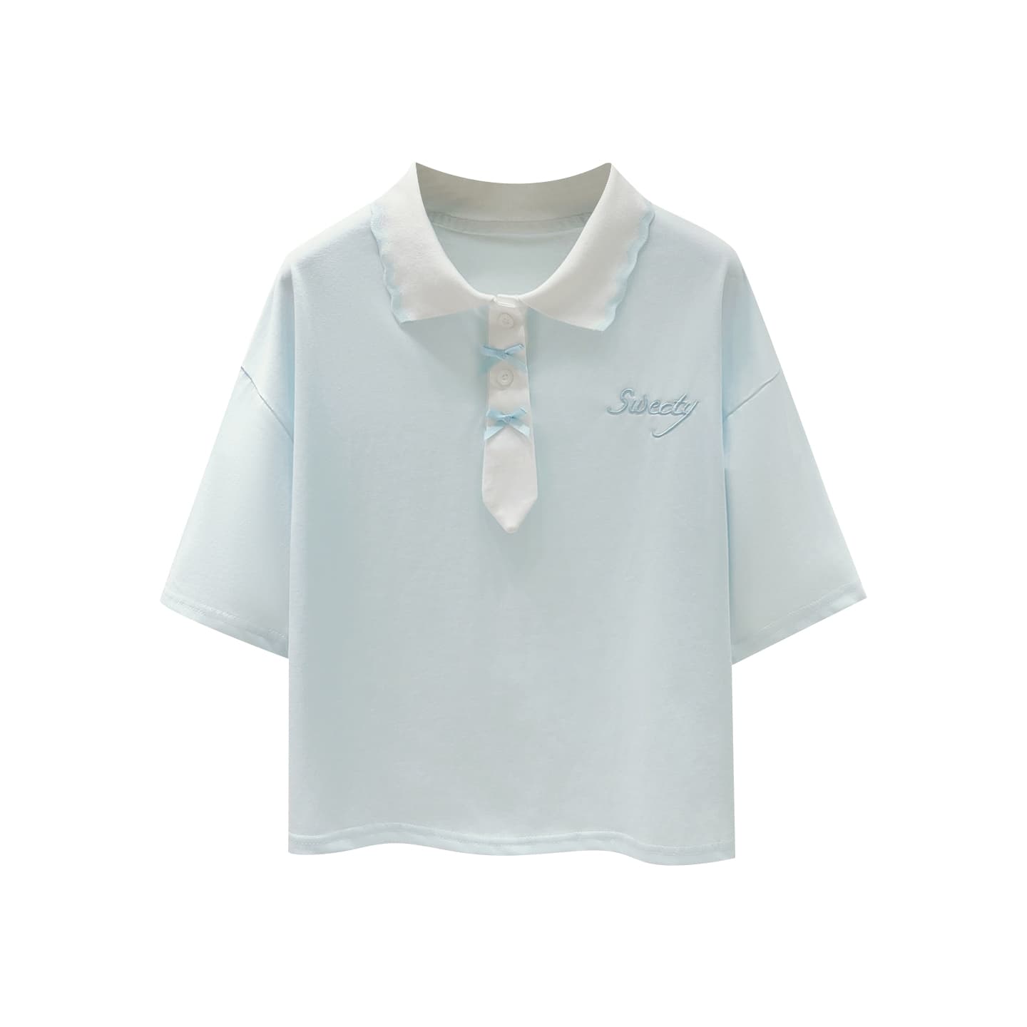 생각하기 Loy 실사 2026 학원 스타일 패치워크 색상 POLO 칼라 반팔 미니멀리즘 티셔츠 슬림해 보이는 풀오버 맨위 이미지 5